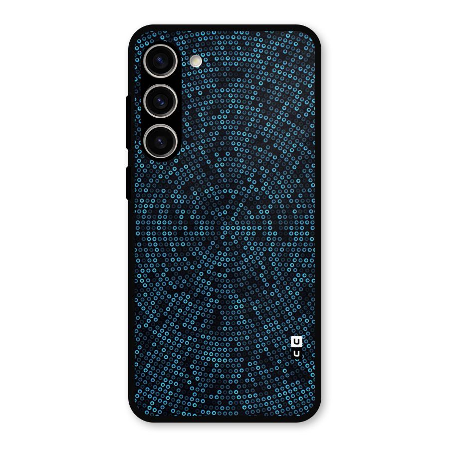Blue Disco Lights Metal Back Case for Galaxy S23 Plus