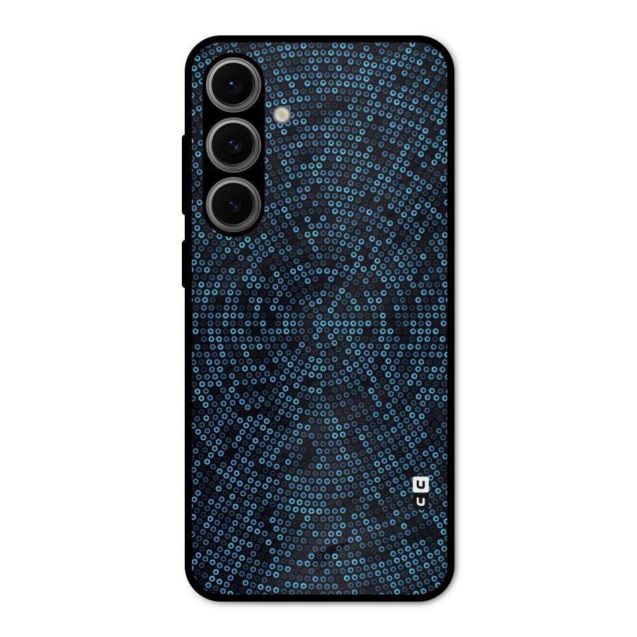 Blue Disco Lights Metal Back Case for Galaxy S24 FE