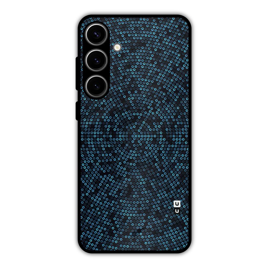 Blue Disco Lights Metal Back Case for Galaxy S24 Plus