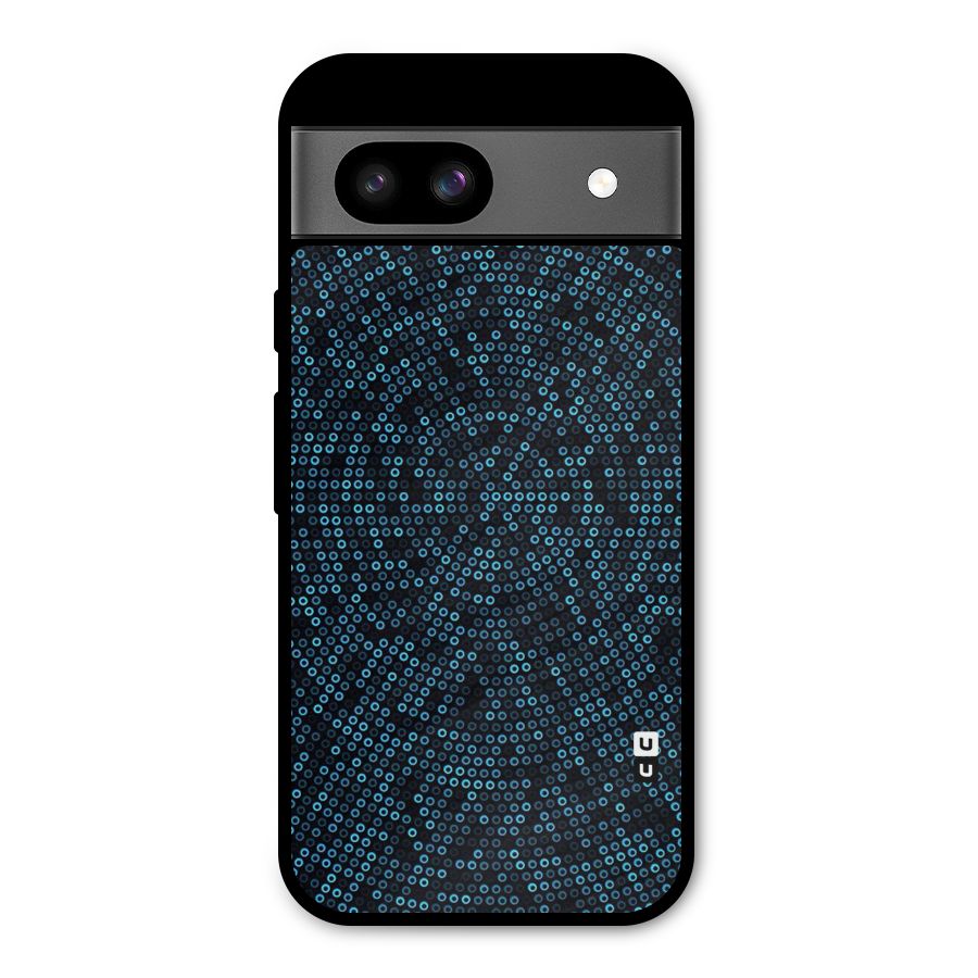 Blue Disco Lights Metal Back Case for Google Pixel 8a