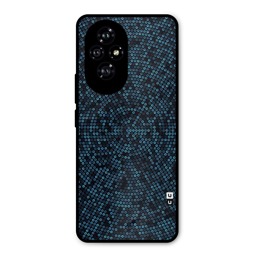 Blue Disco Lights Metal Back Case for Honor 200