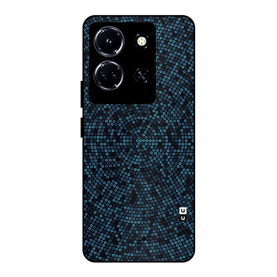 Blue Disco Lights Metal Back Case for Infinix Note 30 5G