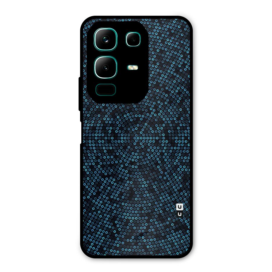 Blue Disco Lights Metal Back Case for Infinix Note 50x