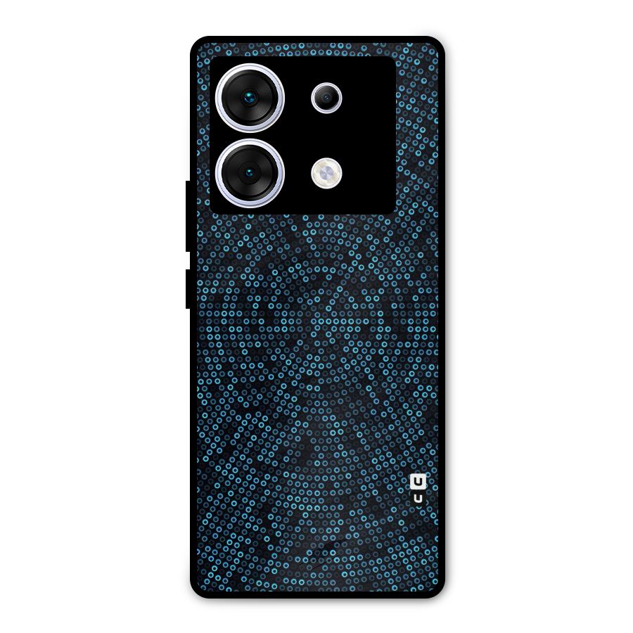 Blue Disco Lights Metal Back Case for Infinix Zero 30 5G