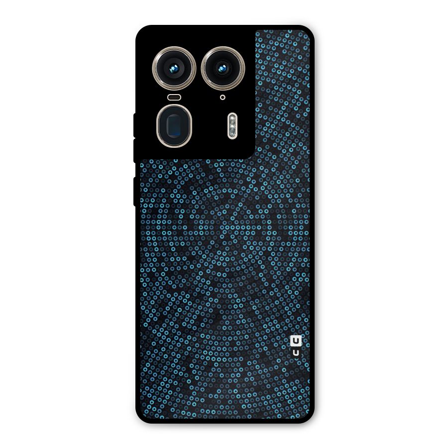 Blue Disco Lights Metal Back Case for Motorola Edge 50 Ultra