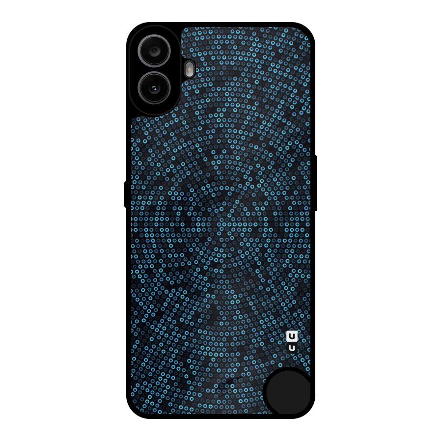 Blue Disco Lights Metal Back Case for Nothing CMF Phone 1