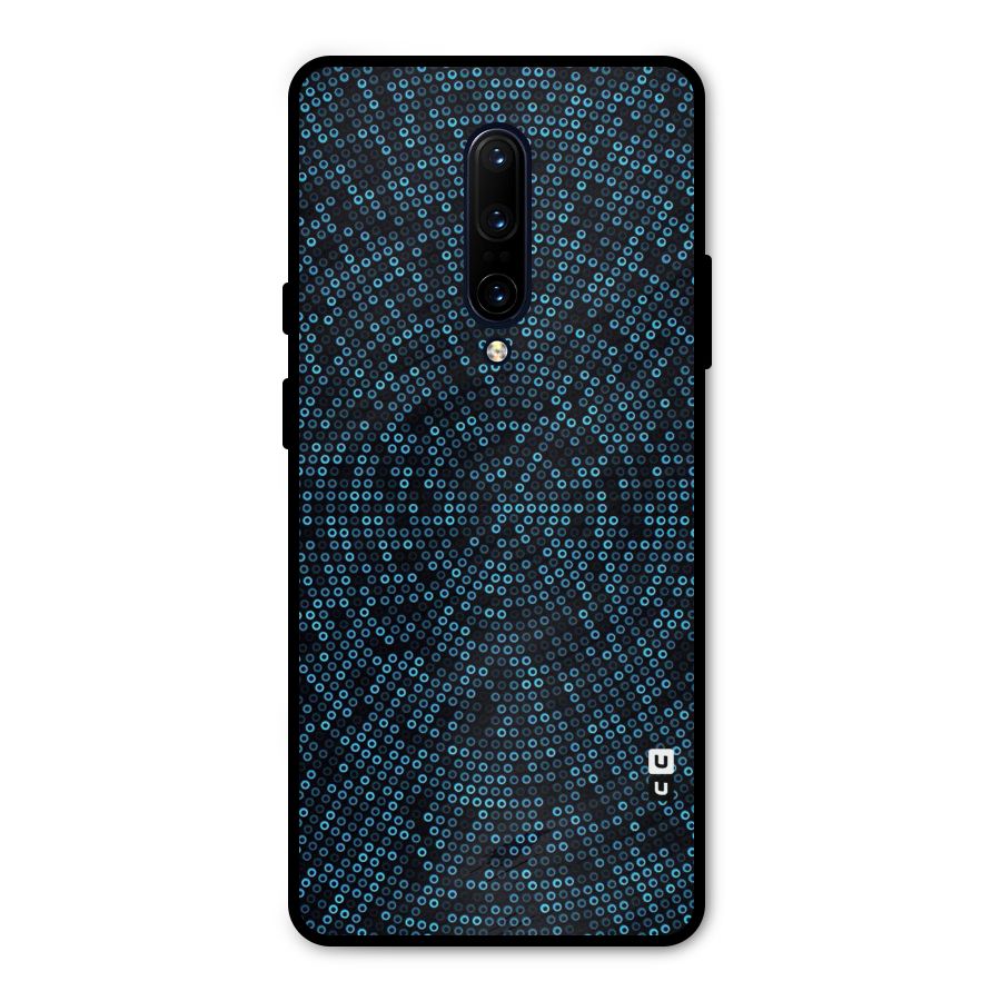 Blue Disco Lights Metal Back Case for OnePlus 7 Pro