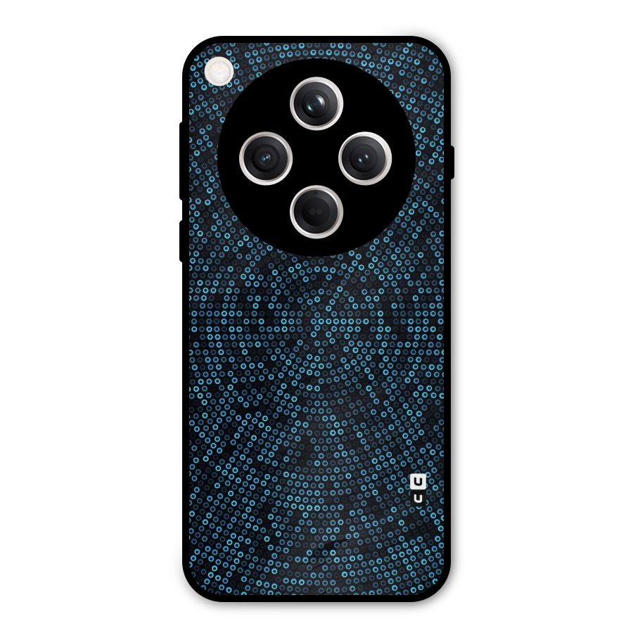 Blue Disco Lights Metal Back Case for Oppo Find X8