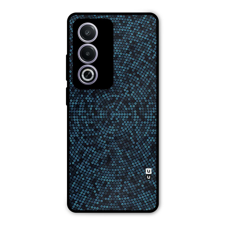 Blue Disco Lights Metal Back Case for Oppo K12x