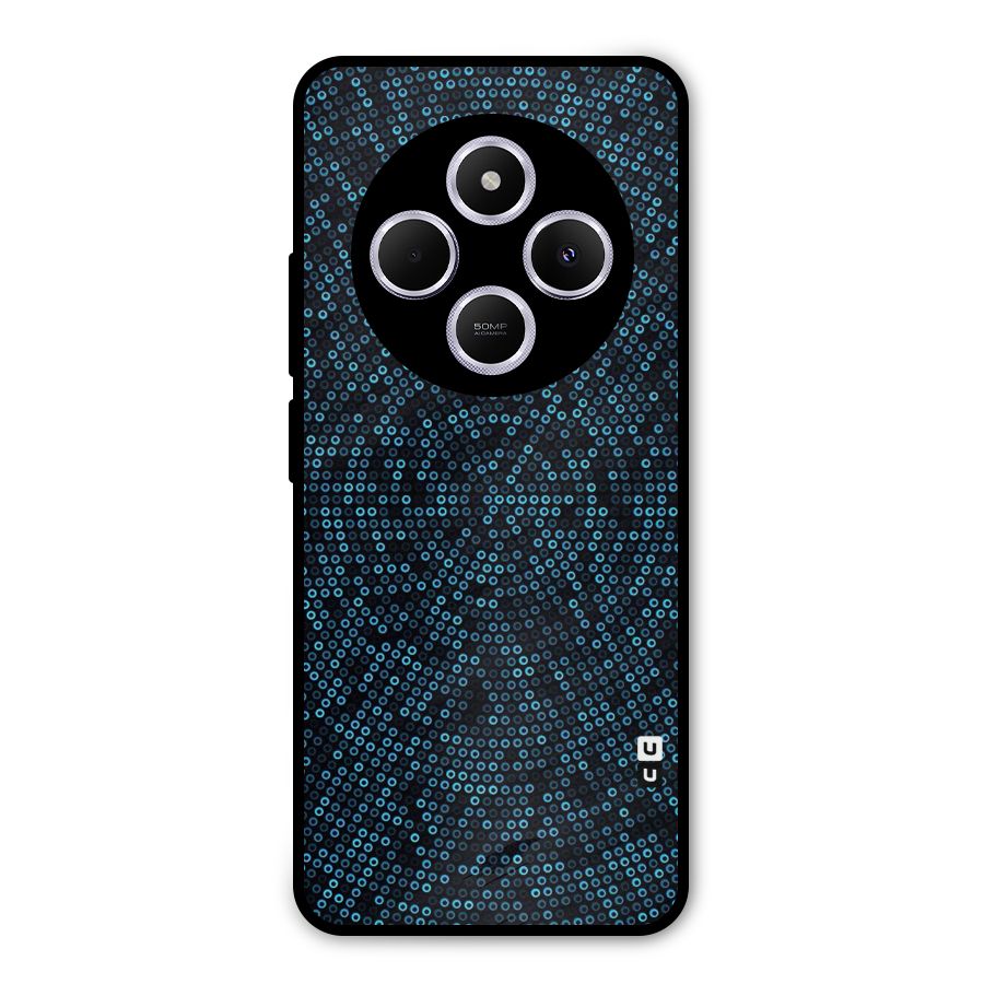 Blue Disco Lights Metal Back Case for Poco C75 5G