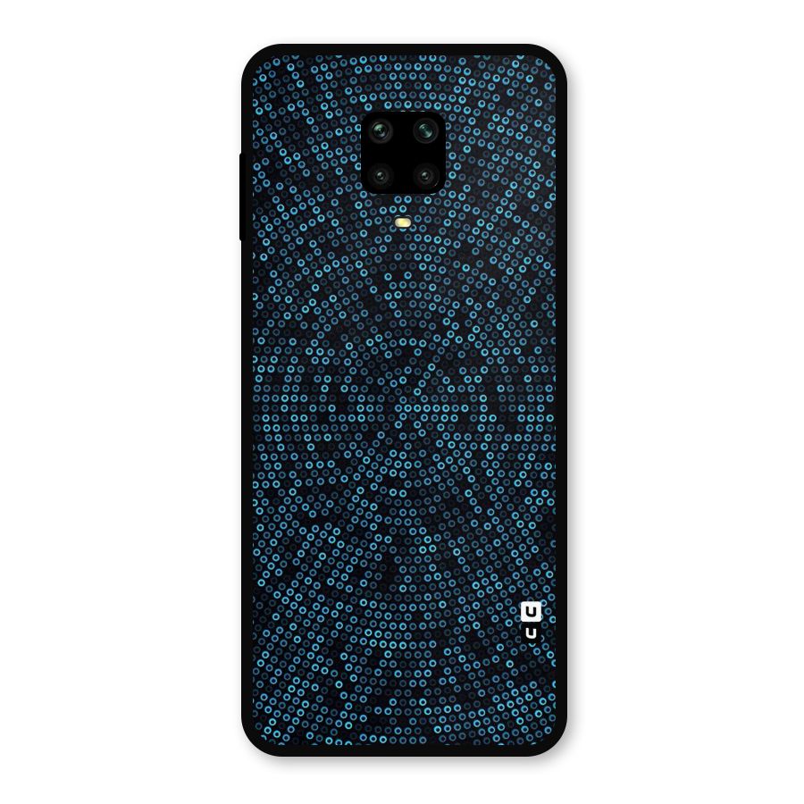 Blue Disco Lights Metal Back Case for Poco M2