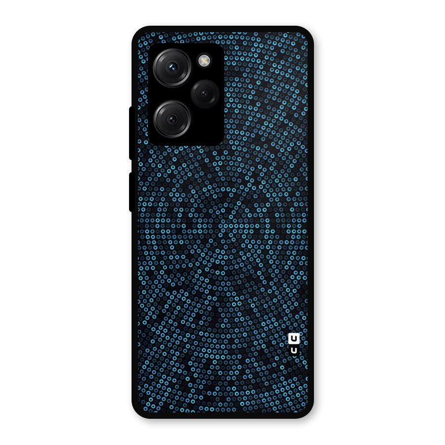 Blue Disco Lights Metal Back Case for Poco X5 Pro