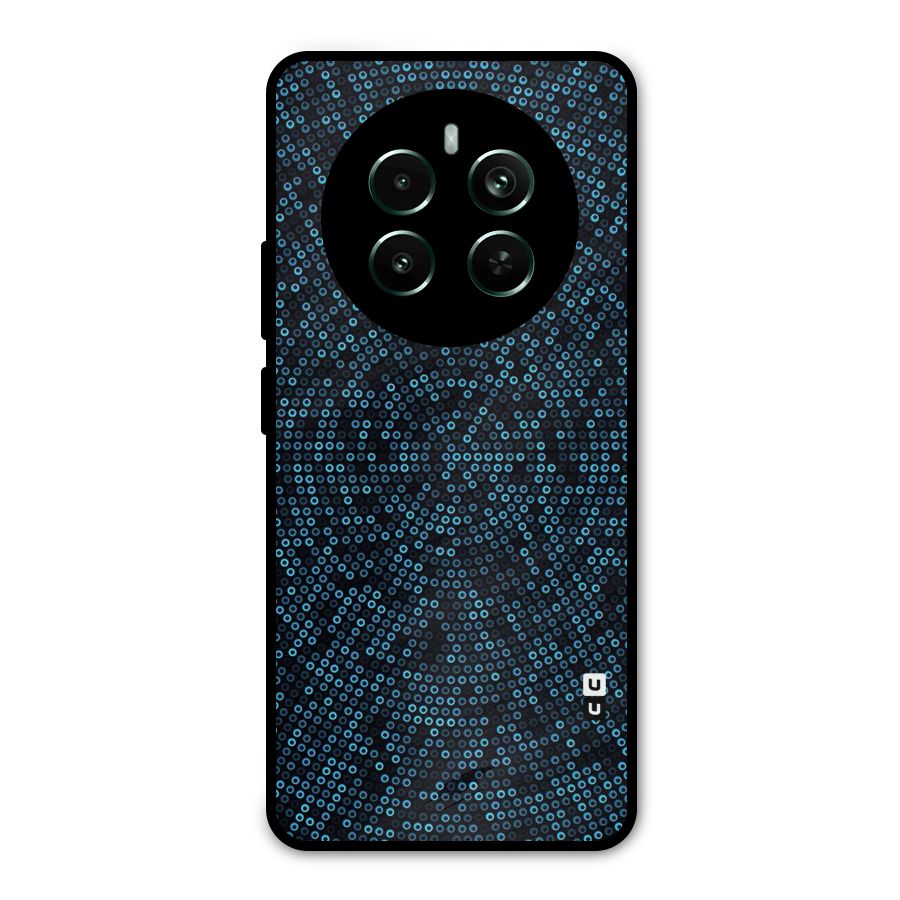 Blue Disco Lights Metal Back Case for Realme 12 Pro Plus