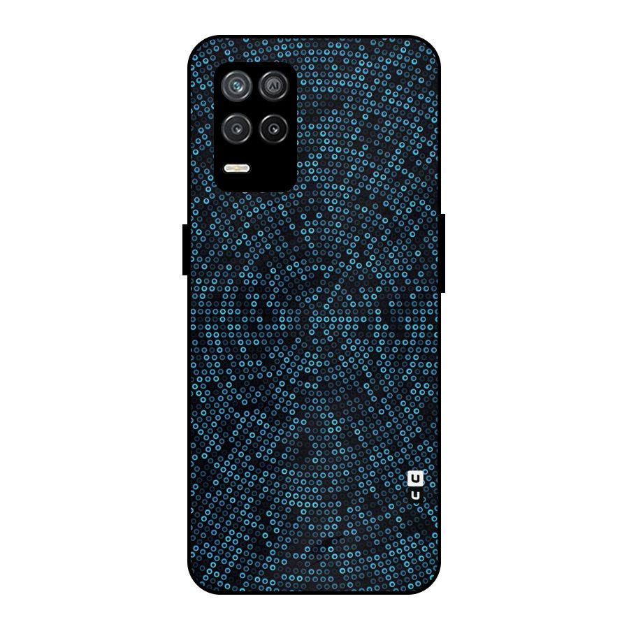Blue Disco Lights Metal Back Case for Realme 8 5G