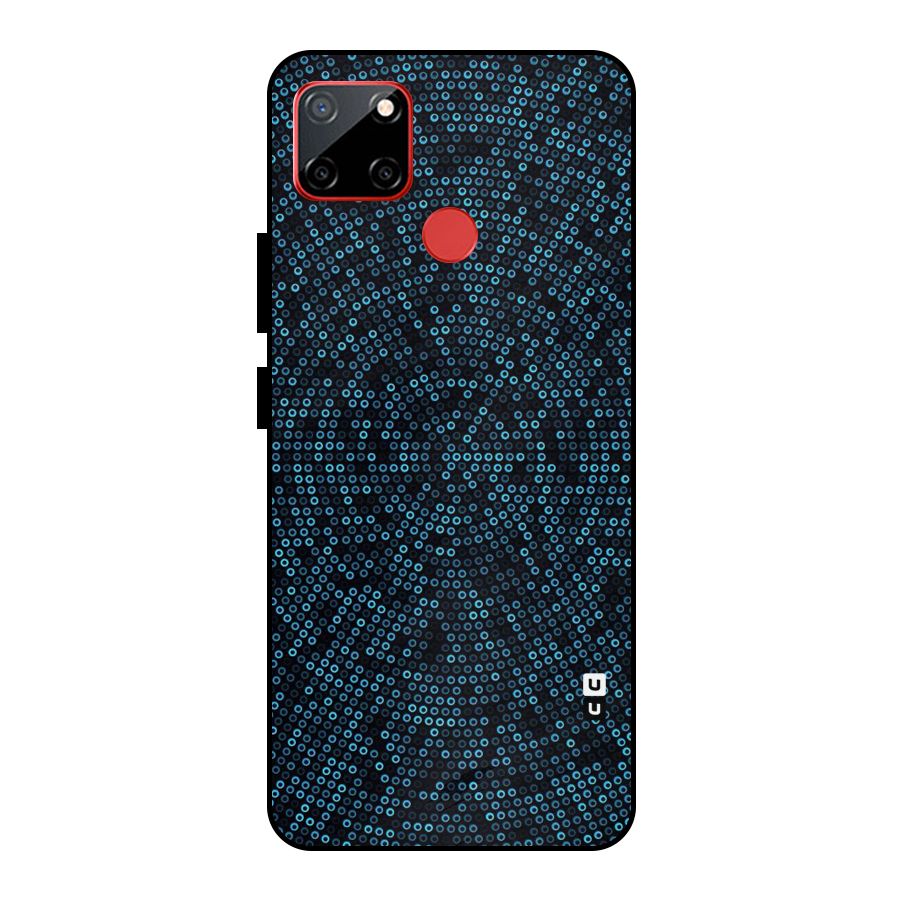 Blue Disco Lights Metal Back Case for Realme C12