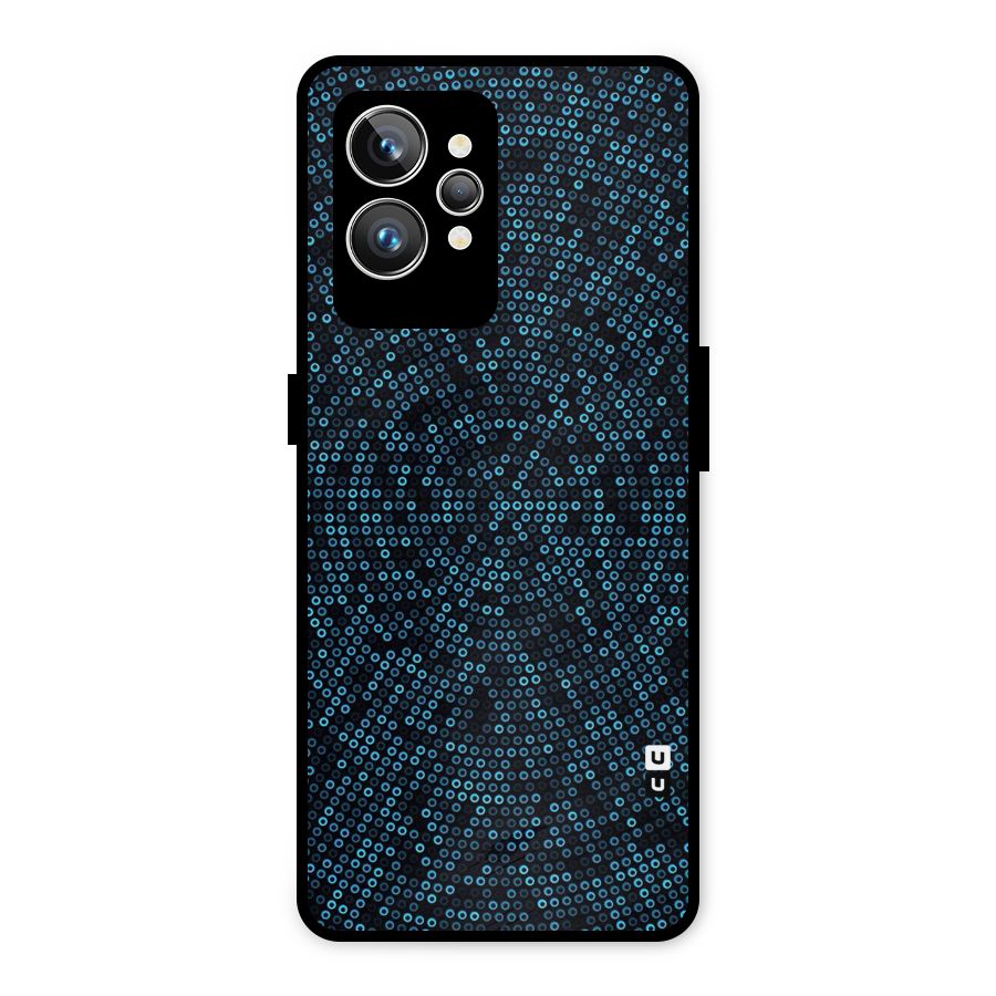 Blue Disco Lights Metal Back Case for Realme GT2 Pro