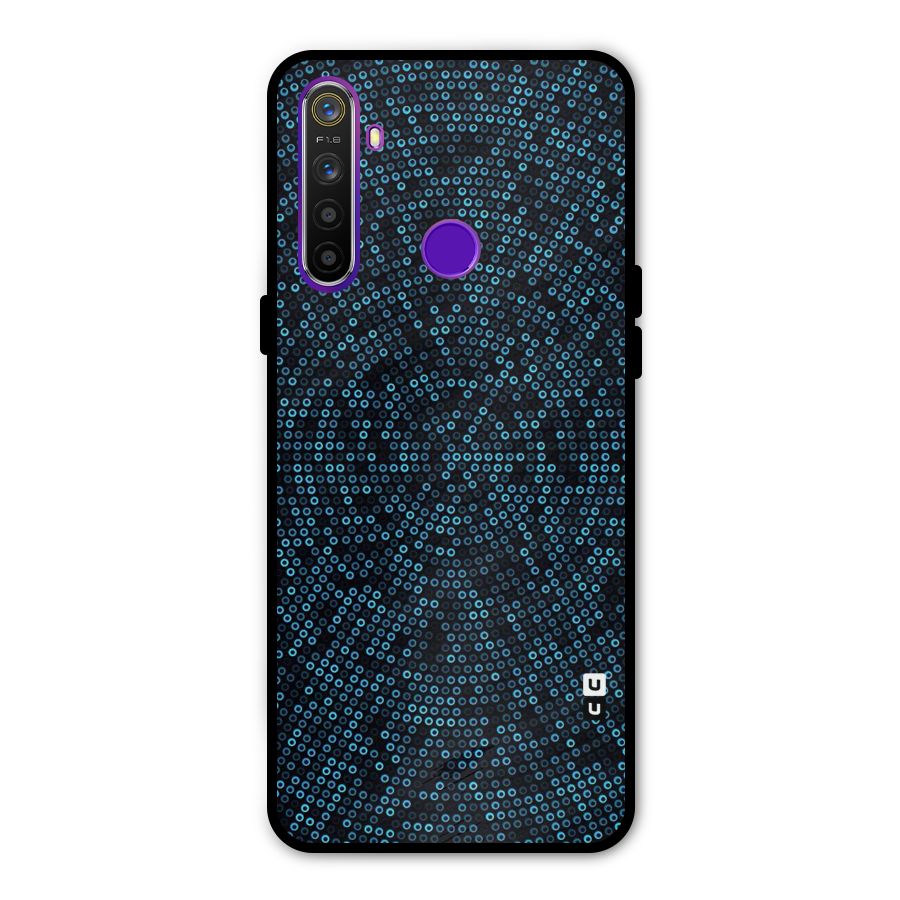 Blue Disco Lights Metal Back Case for Realme Narzo 10