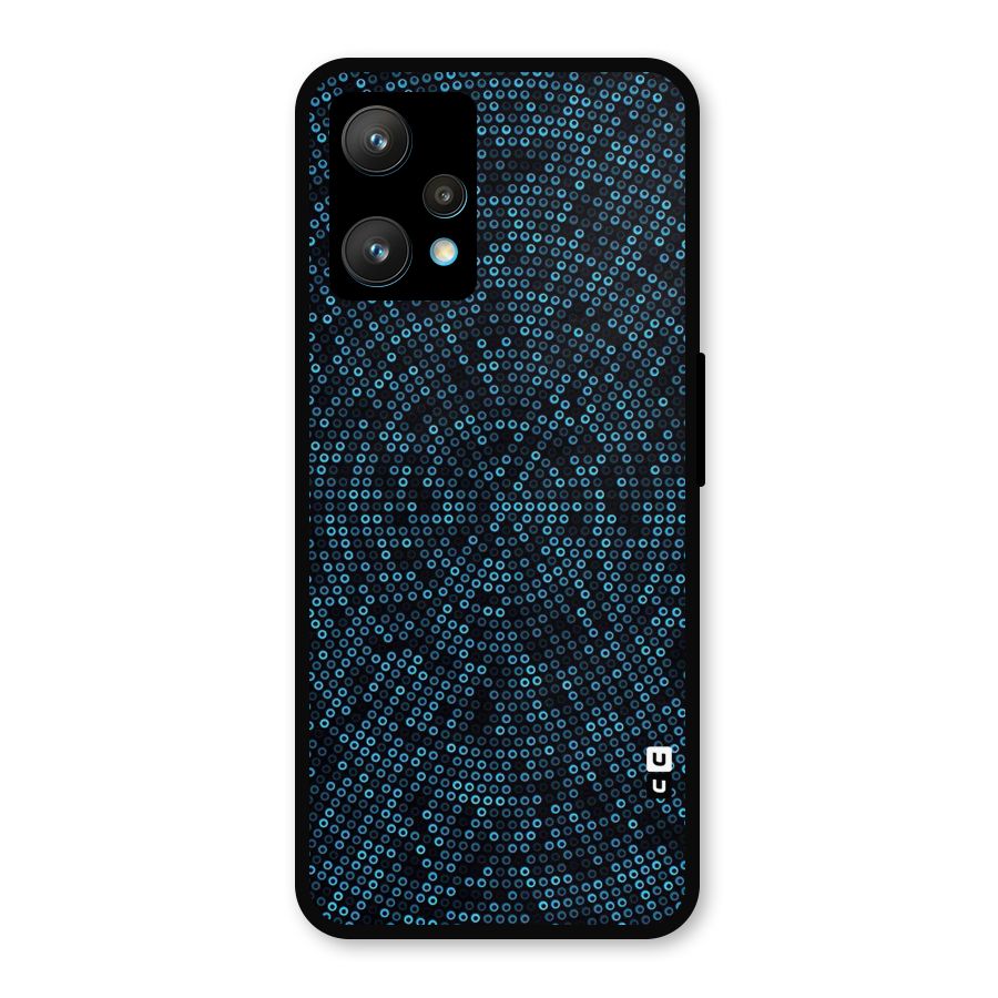 Blue Disco Lights Metal Back Case for Realme Narzo 50 Pro