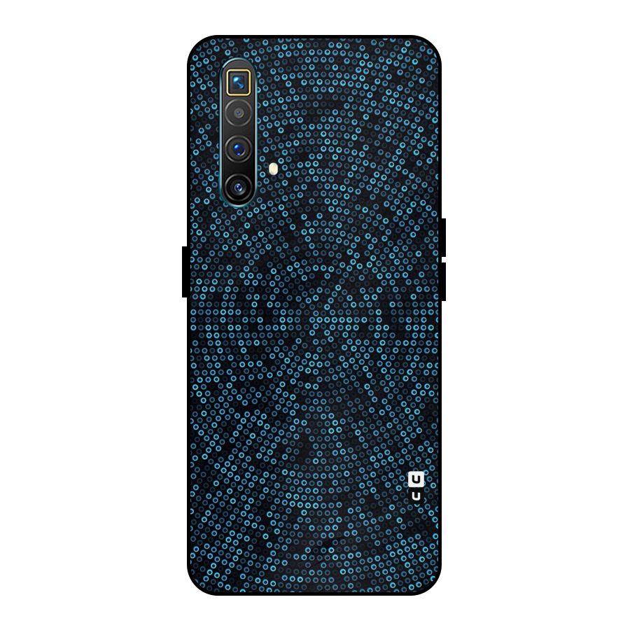 Blue Disco Lights Metal Back Case for Realme X3 SuperZoom