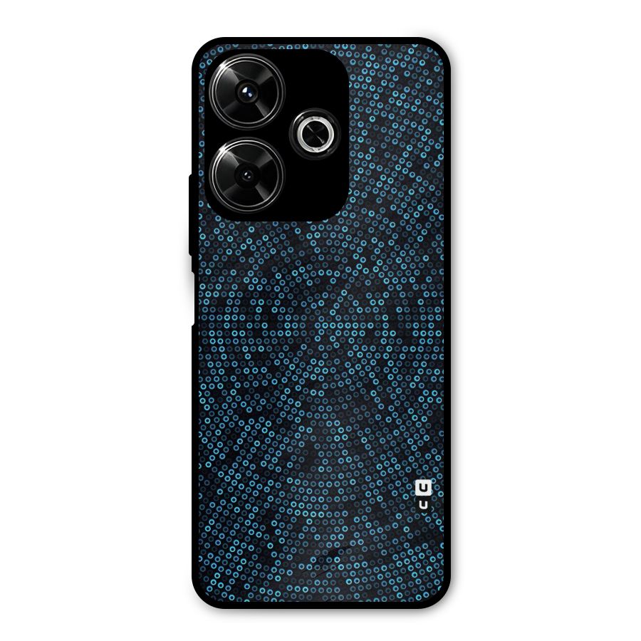 Blue Disco Lights Metal Back Case for Redmi 13 5G