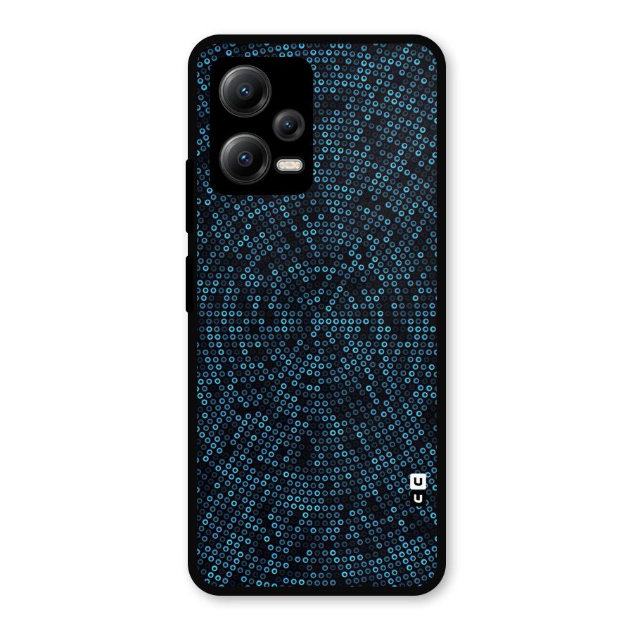 Blue Disco Lights Metal Back Case for Redmi Note 12 5G