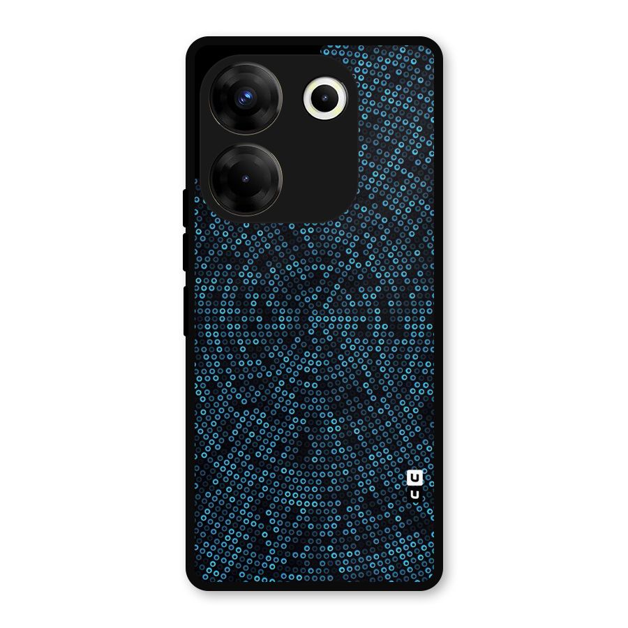 Blue Disco Lights Metal Back Case for Tecno Camon 20 Pro