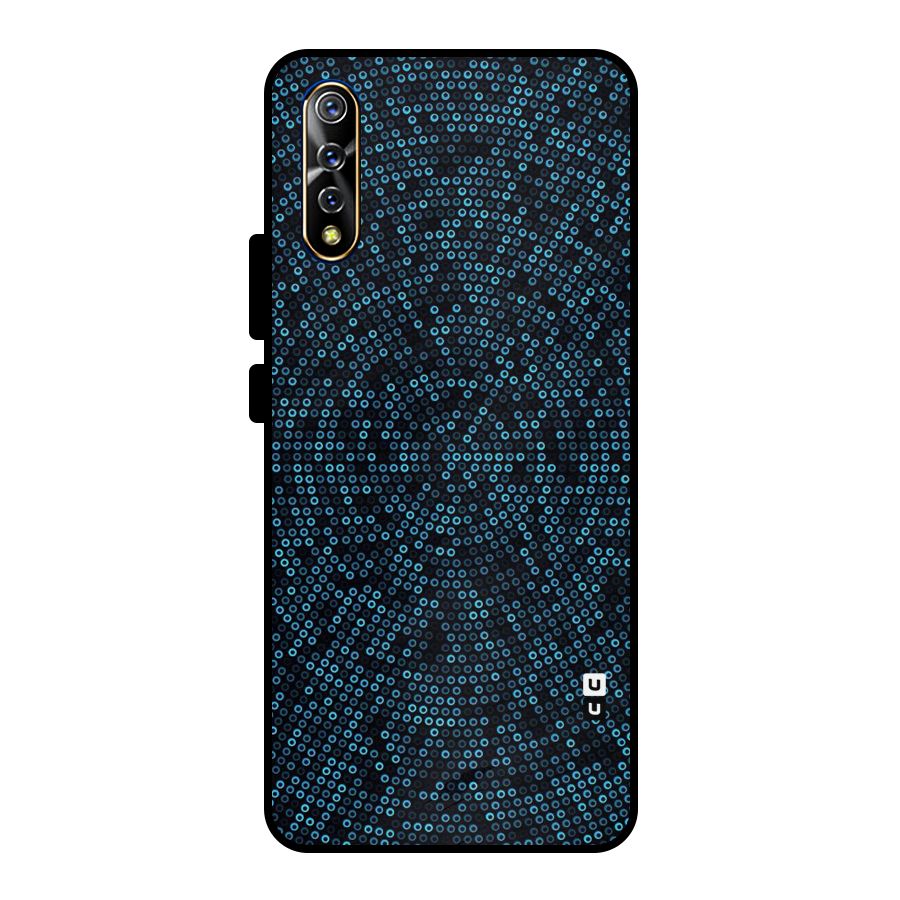 Blue Disco Lights Metal Back Case for Vivo S1