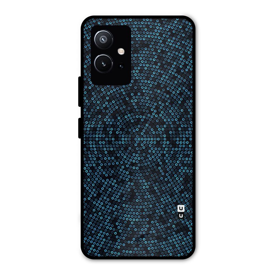 Blue Disco Lights Metal Back Case for Vivo T1 5G