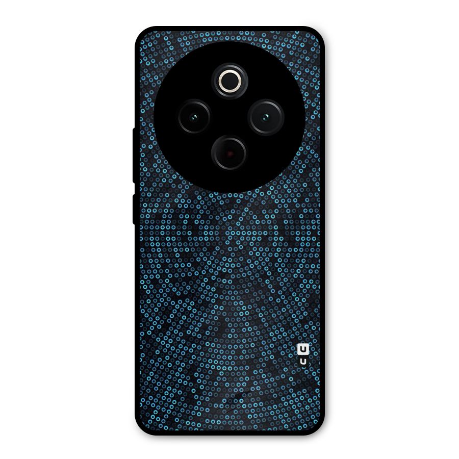 Blue Disco Lights Metal Back Case for Vivo T4