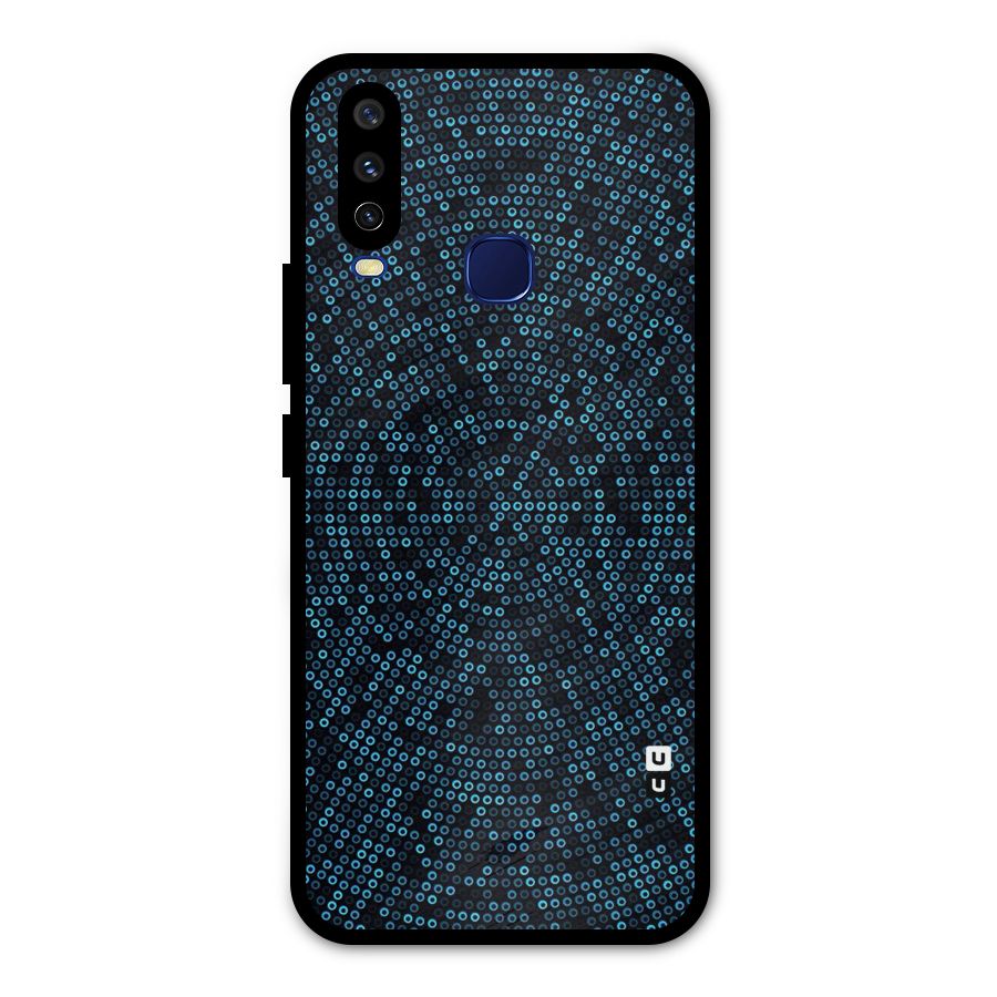 Blue Disco Lights Metal Back Case for Vivo U10