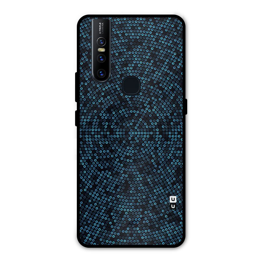 Blue Disco Lights Metal Back Case for Vivo V15