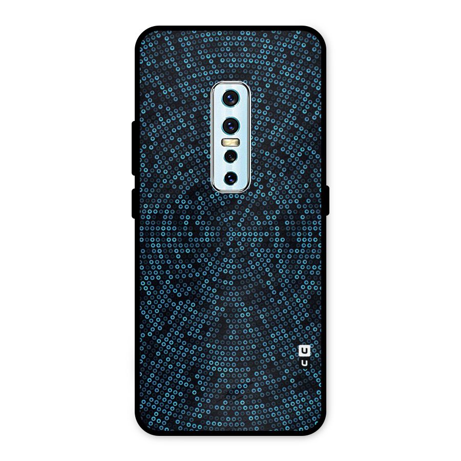 Blue Disco Lights Metal Back Case for Vivo V17 Pro