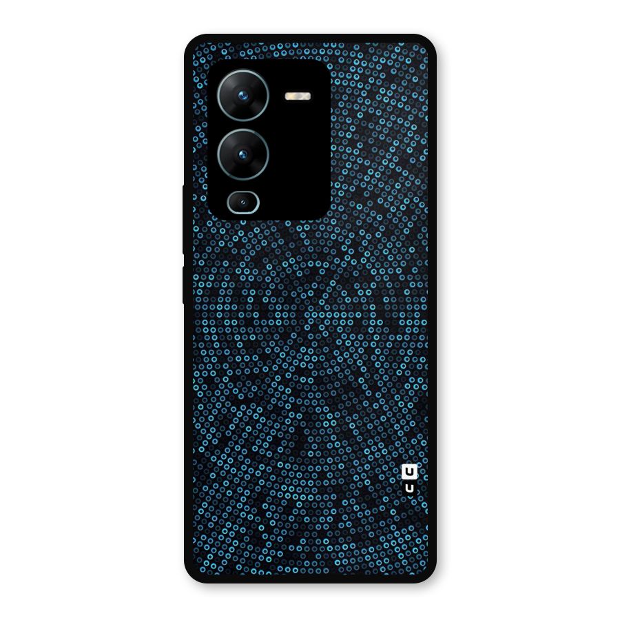 Blue Disco Lights Metal Back Case for Vivo V25 Pro