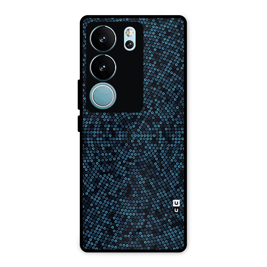 Blue Disco Lights Metal Back Case for Vivo V29