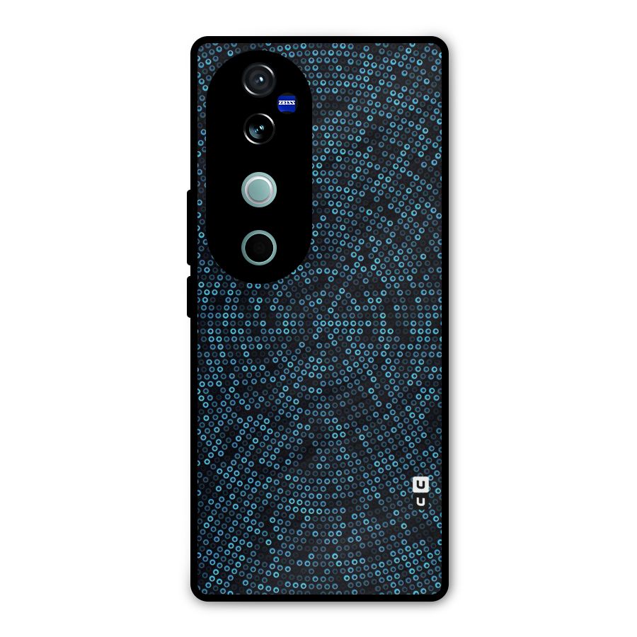 Blue Disco Lights Metal Back Case for Vivo V40
