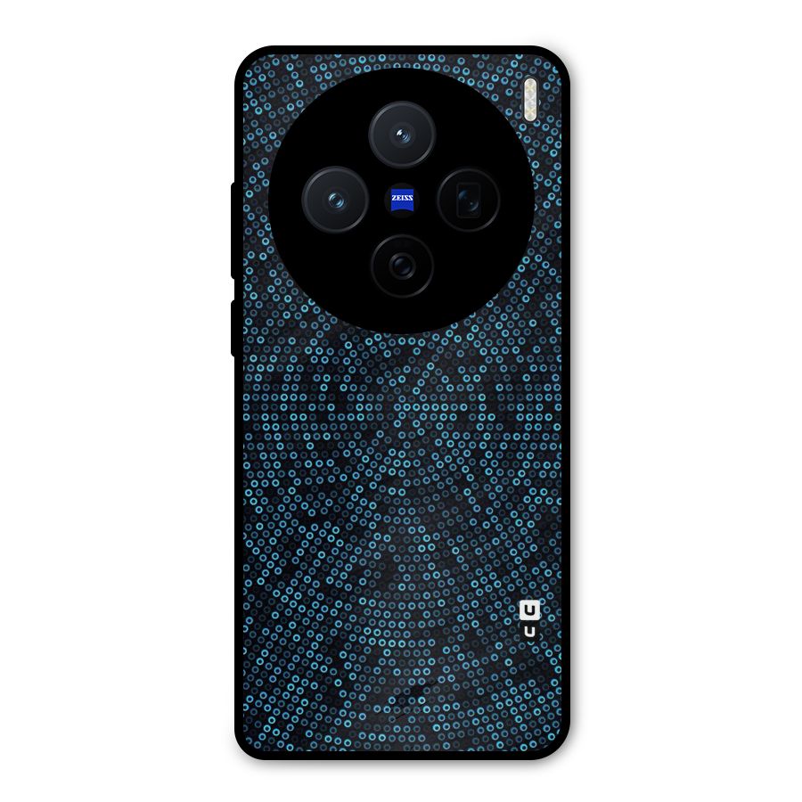 Blue Disco Lights Metal Back Case for Vivo X200