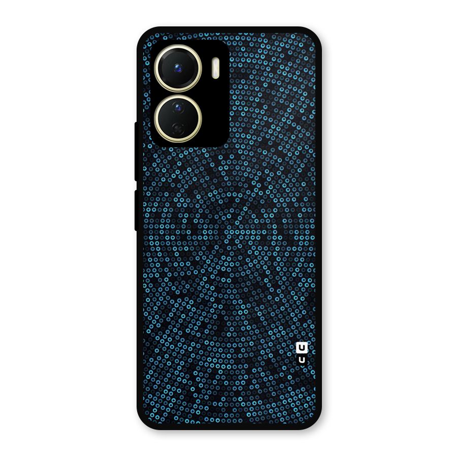 Blue Disco Lights Metal Back Case for Vivo Y56