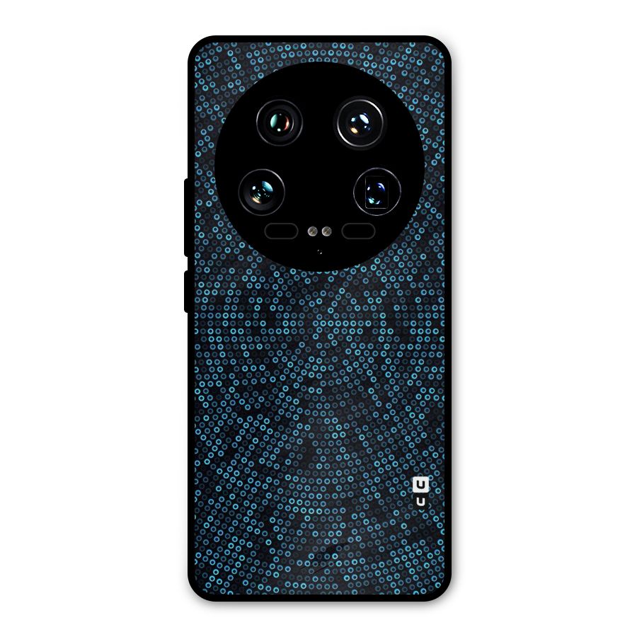 Blue Disco Lights Metal Back Case for Xiaomi 14 Ultra