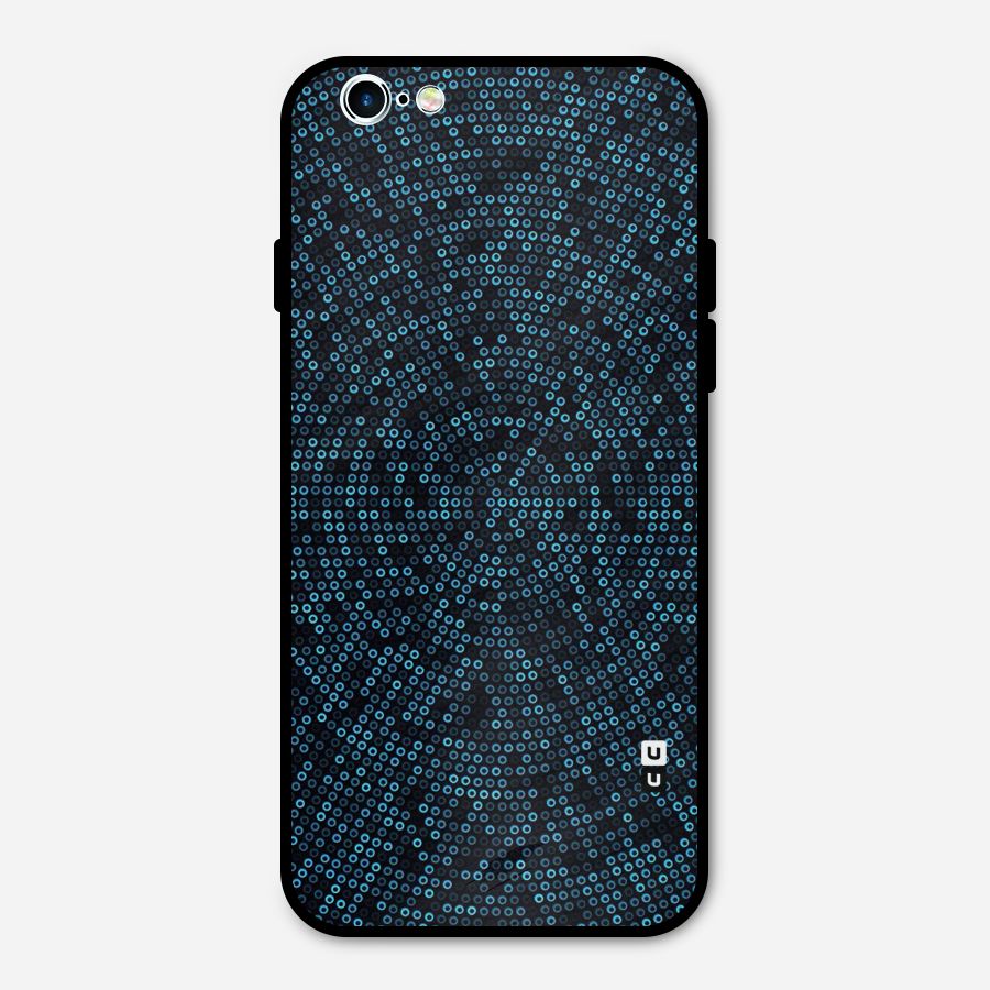 Blue Disco Lights Metal Back Case for iPhone 6 6s