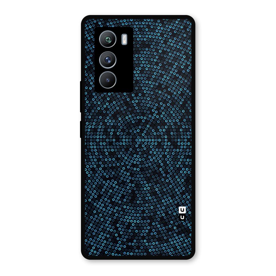 Blue Disco Lights Metal Back Case for iQOO 9 SE
