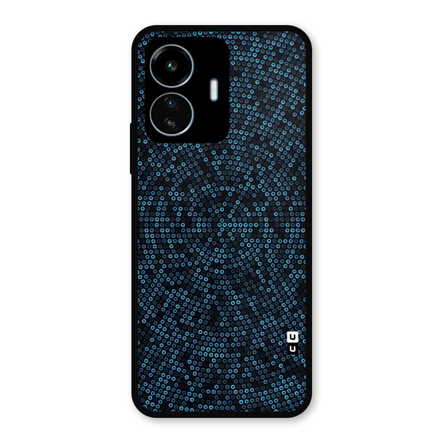 Blue Disco Lights Metal Back Case for vivo iQOO Z6 Lite 5G