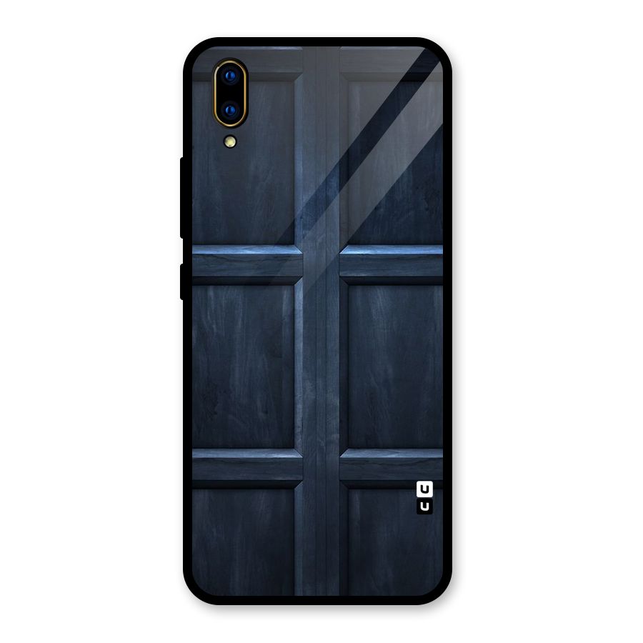 Blue Door Design Glass Back Case for Vivo V11 Pro