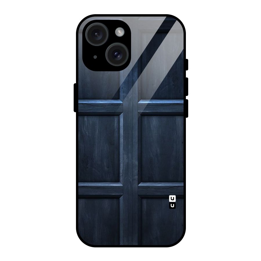 Blue Door Design Glass Back Case for iPhone 15
