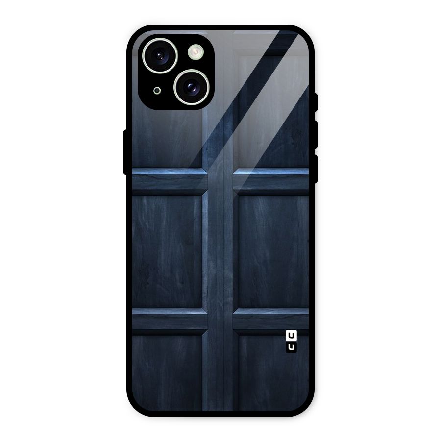 Blue Door Design Glass Back Case for iPhone 15 Plus