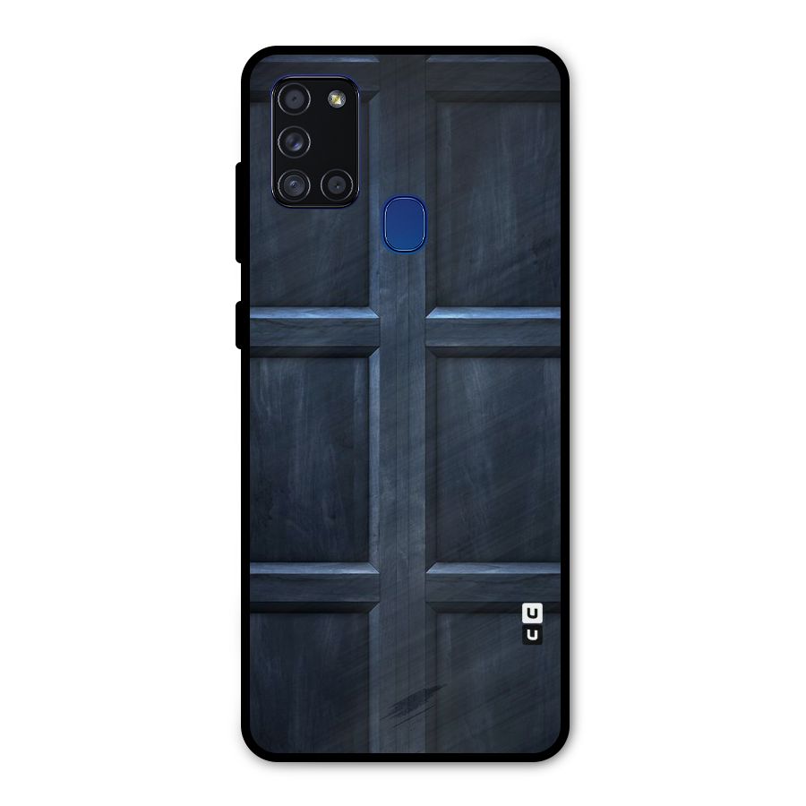 Blue Door Design Metal Back Case for Galaxy A21s