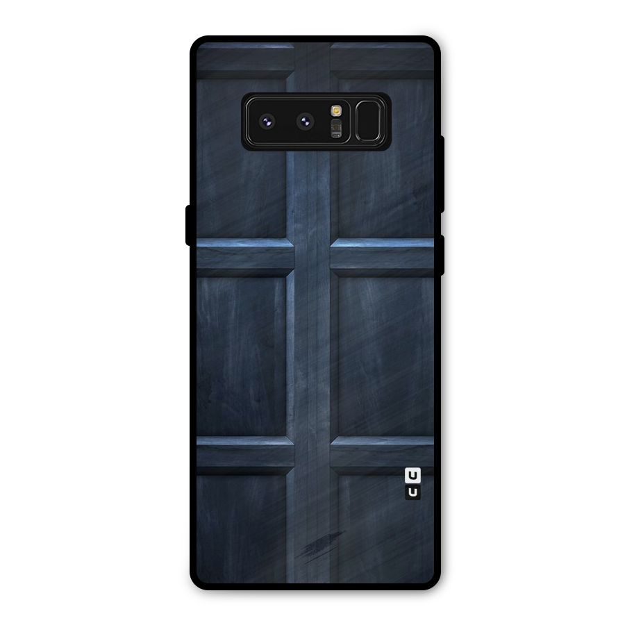 Blue Door Design Metal Back Case for Galaxy Note 8