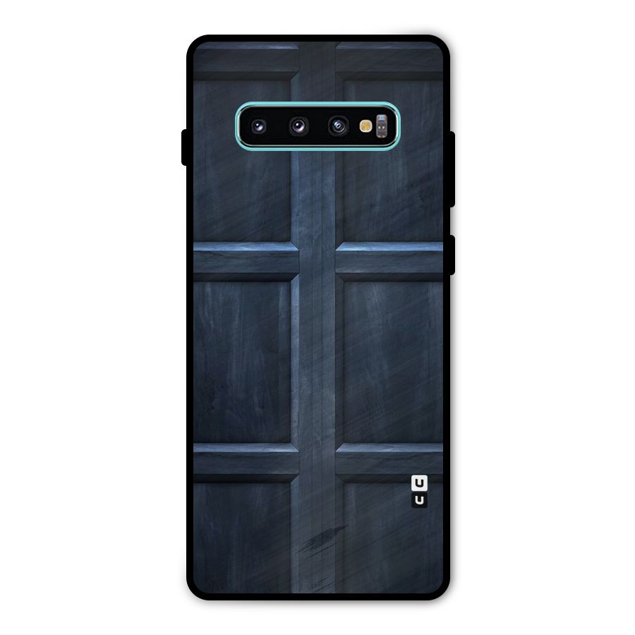 Blue Door Design Metal Back Case for Galaxy S10 Plus
