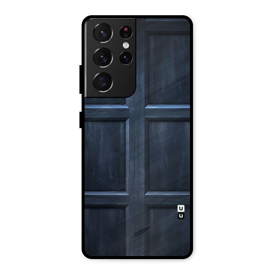 Blue Door Design Metal Back Case for Galaxy S21 Ultra 5G