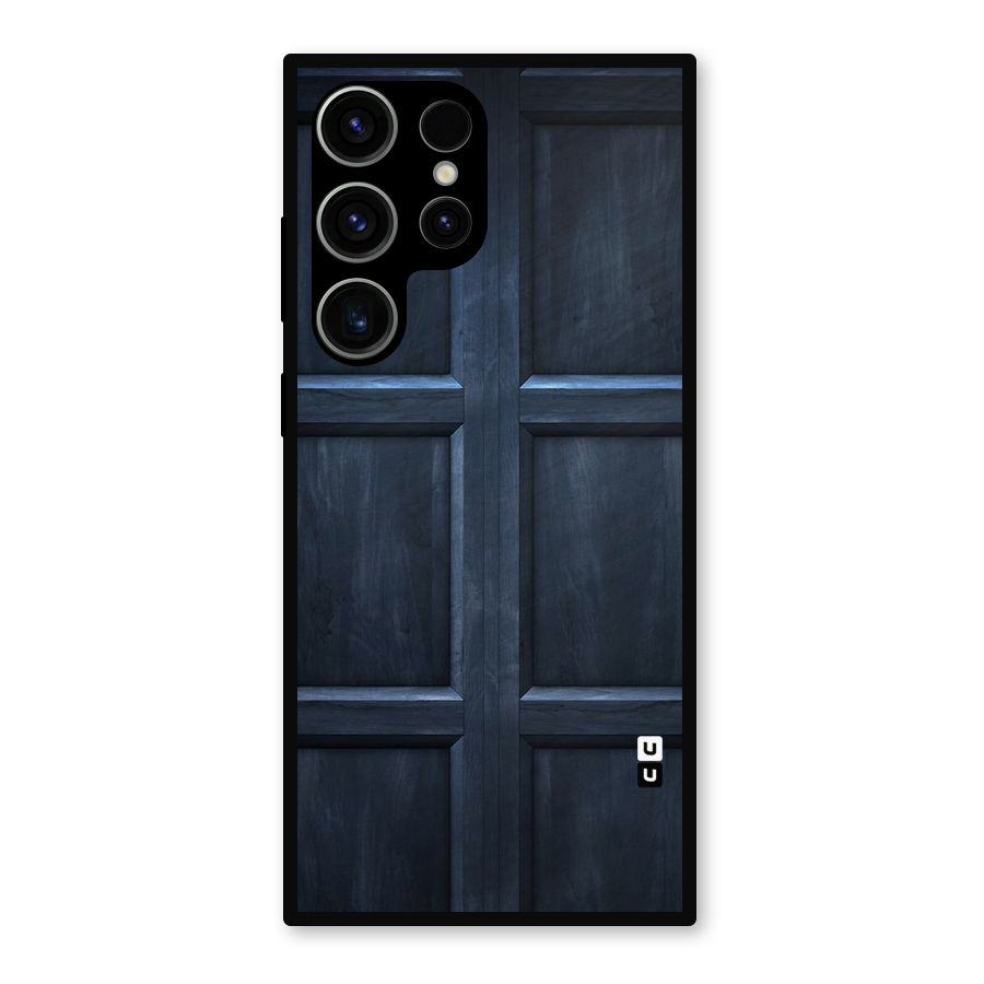 Blue Door Design Metal Back Case for Galaxy S23 Ultra