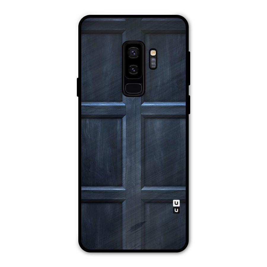 Blue Door Design Metal Back Case for Galaxy S9 Plus